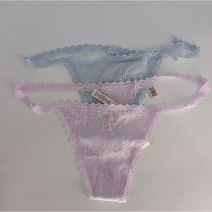 Victoria's Secret Lace Panties - Light Blue and Lavender